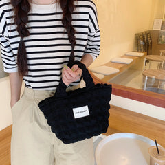 Women Canvas Shoulder Bag Casual Handbag Tote Reusable Large Capacity Cotton