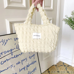 Women Canvas Shoulder Bag Casual Handbag Tote Reusable Large Capacity Cotton