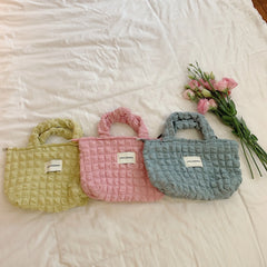 Women Canvas Shoulder Bag Casual Handbag Tote Reusable Large Capacity Cotton