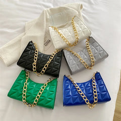Retro Chain Handbag Women Shoulder Bag Totes Texture Female Shopping Bags