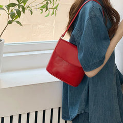 Vintage Leather Small Flap Messenger Bags for Women Shoulder Crossbody