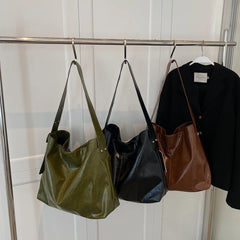 Stylish Women Shoulder Bag PU Leather Tote Party Casual Soft Surface
