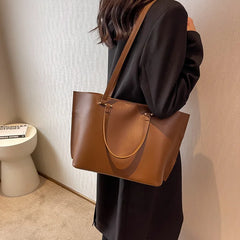 Fashionable PU Leather Women Bags Party Tote High Capacity