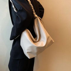 Fashionable PU Leather Women Shoulder Bags High Capacity Tote