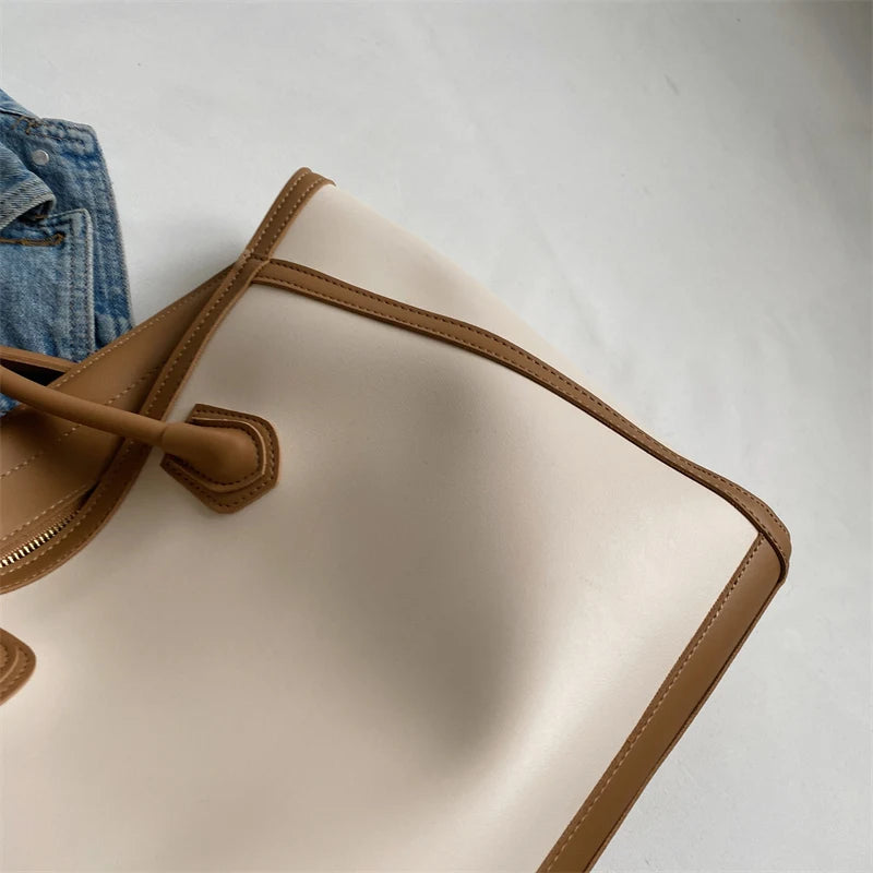 Fashionable Women Shoulder Bags Tote Multi-function PU Leather Soft
