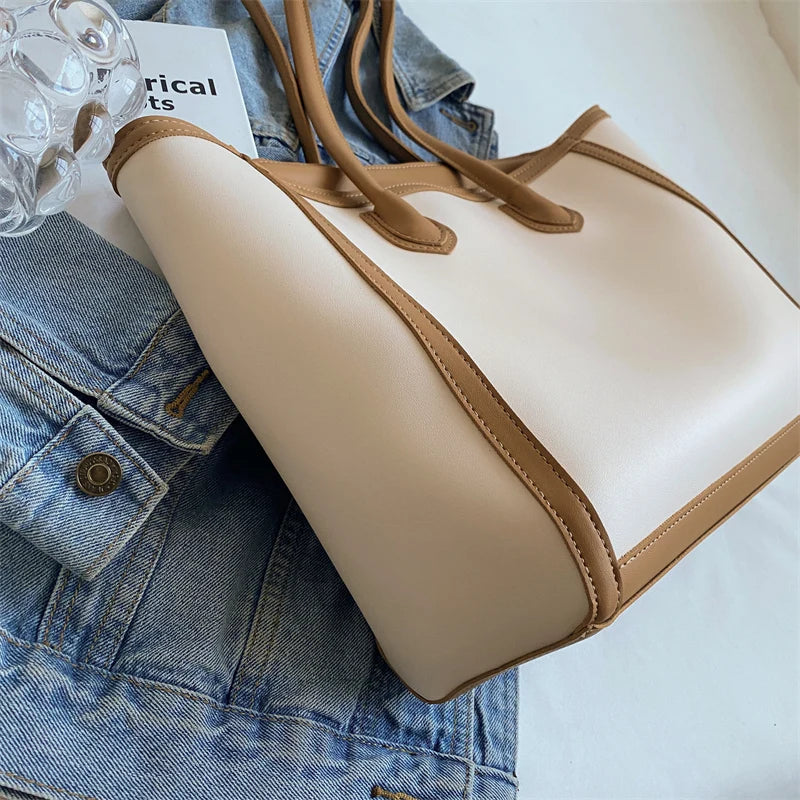 Fashionable Women Shoulder Bags Tote Multi-function PU Leather Soft