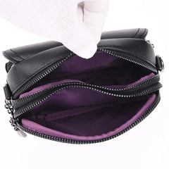 Flap Pu Leather Mini Handbag Lady Shoulder Bag Women Satchel Shopping Purse