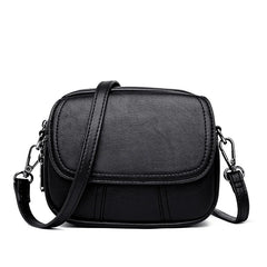 Flap Pu Leather Mini Handbag Lady Shoulder Bag Women Satchel Shopping Purse