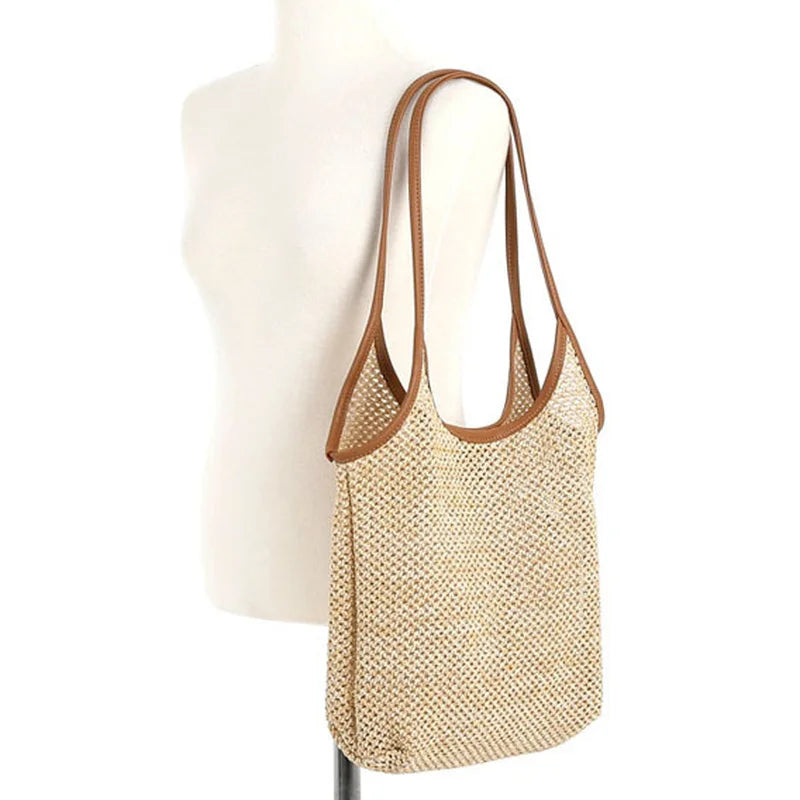 Forest Fishnet Women's Bag Straw Tote Hand Bags