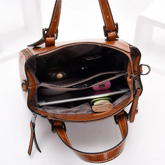 Vintage Leather Handbag High Casual Women Bag Ladies Shoulder Crossbody