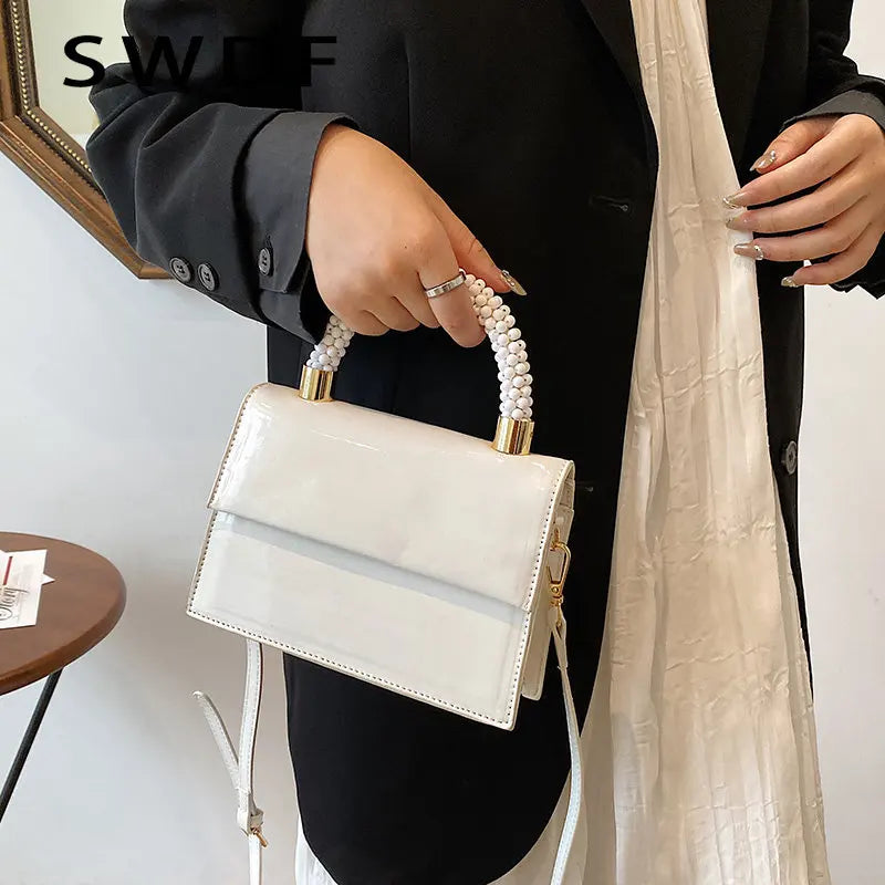 Patent Leather Shoulder Bags Prom Clutch Purple Orange Handbags