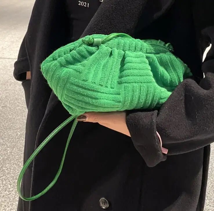 Portable Towel Bag Women Handbag Bucket Bag Shoulder CrossBody Bolsos