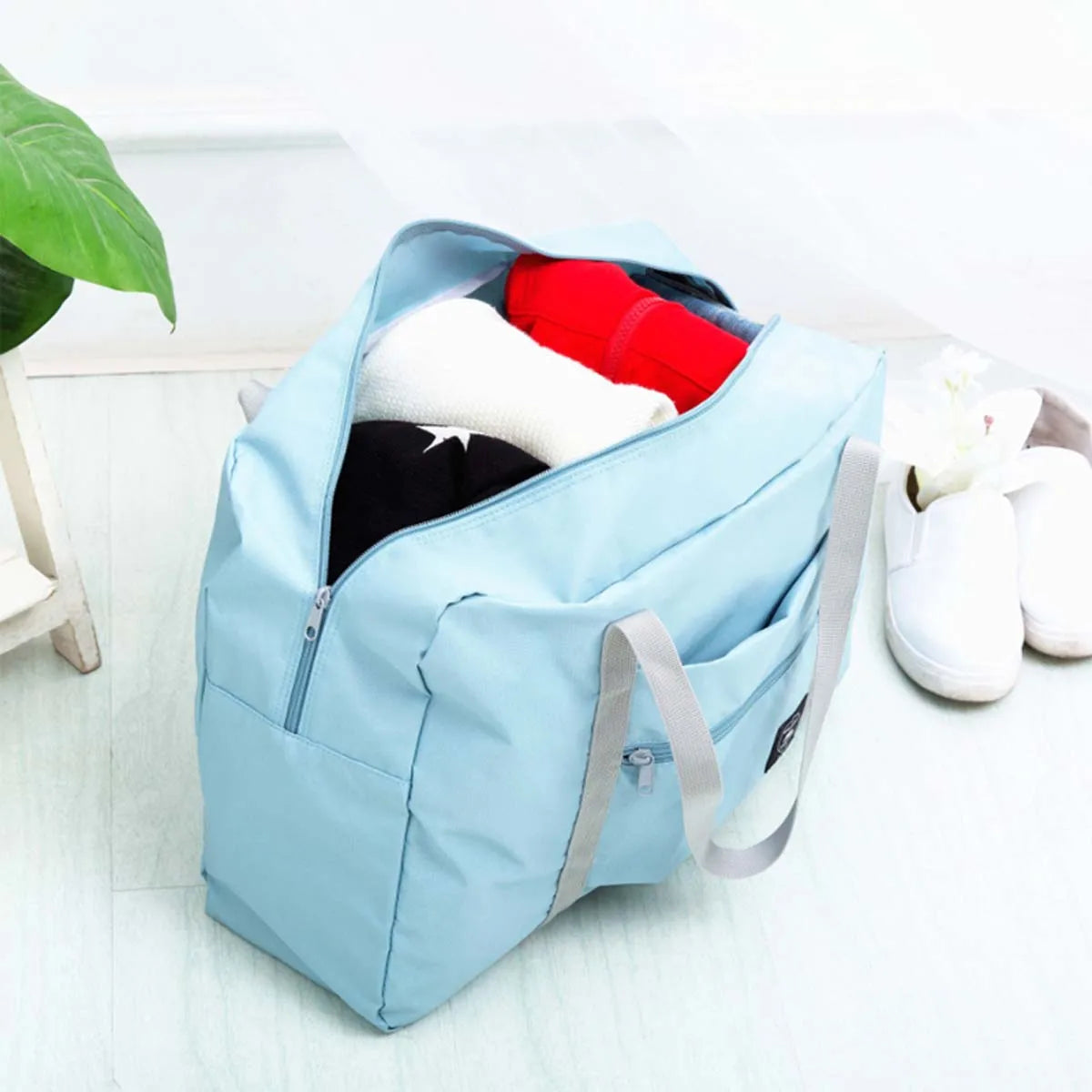 Nylon Foldable Travel Bags Unisex Large Capacity Luggage WaterProof Handbags