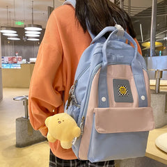 Nylon Waterproof School Bags for Teenage Girls Backpacks Women Travel Bags