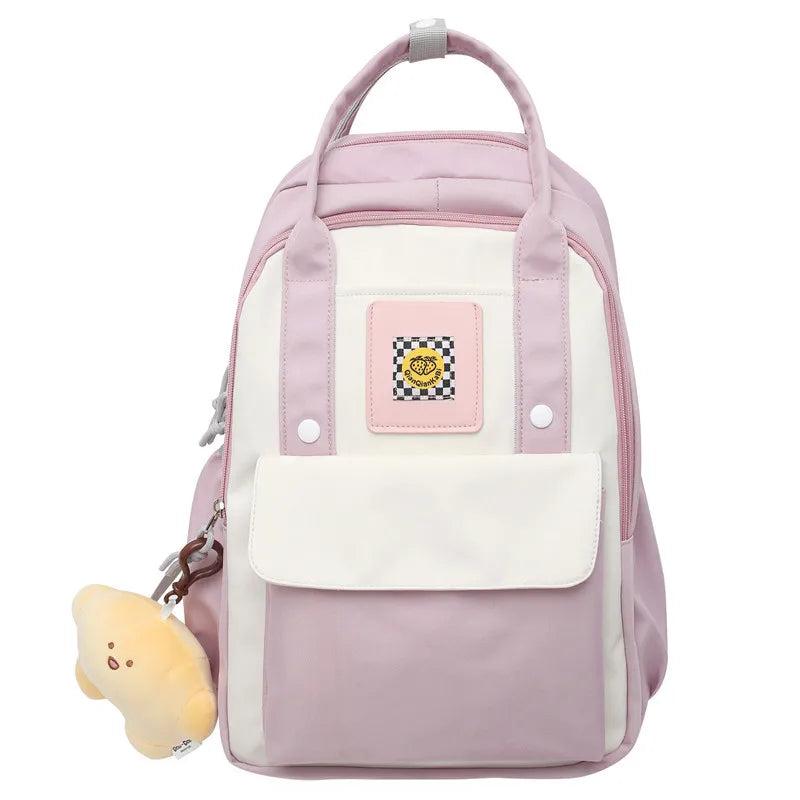 Nylon Waterproof School Bags for Teenage Girls Backpacks Women Travel Bags