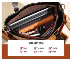 Women's PU Leather Crossbody Tote Bag Large Capacity Shoulder Handbag