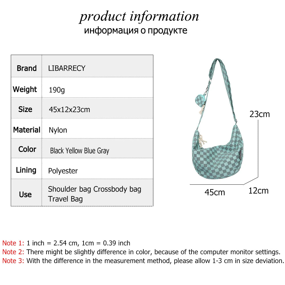 High Nylon Ladies Shoulder Bag Large Capacity Women Messenger Bags