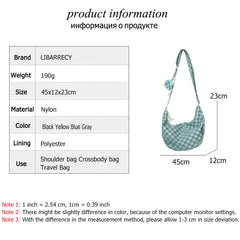 High Nylon Ladies Shoulder Bag Large Capacity Women Messenger Bags