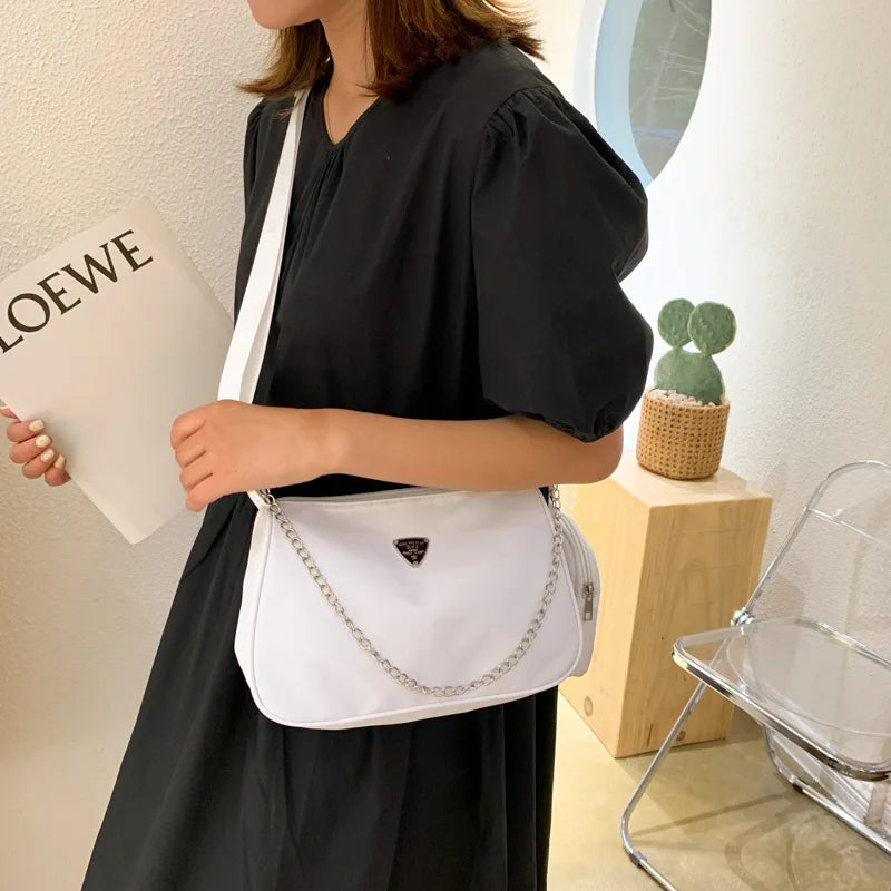 Vintage Crossbody Bag Chain Underarm Shoulder Bag