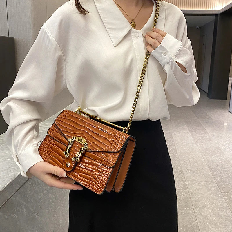 Shoulder Bag Chains Messenger Bag Girls Handbag Leisure Personality Small