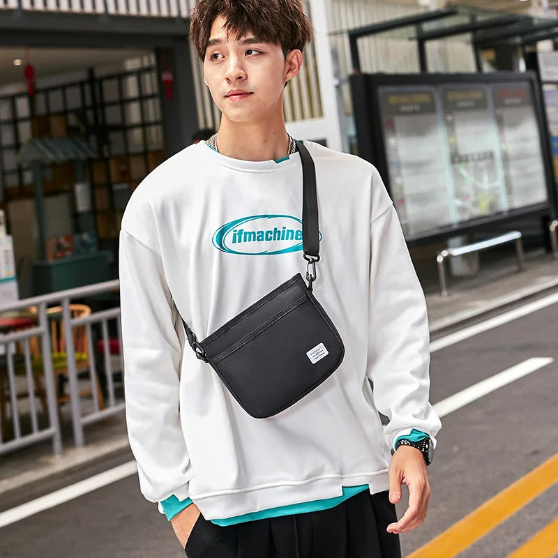 Men's Hip Hop Messenger Bag Mini Shoulder Phone Pouch