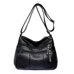 Soft Leather Crossbody Shoulder Bags for Women Large Capacity