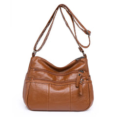 Soft Leather Crossbody Shoulder Bags for Women Large Capacity