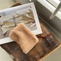 Spring Autumn Fur Crossbody Bags For Women Plush Purses And Handbags