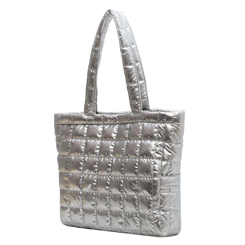 Quilted Women Handbag Cotton Padded Crossbody Bags Down