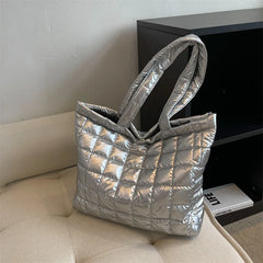 Quilted Women Handbag Cotton Padded Crossbody Bags Down
