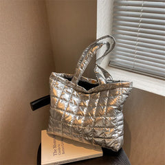 Quilted Women Handbag Cotton Padded Crossbody Bags Down
