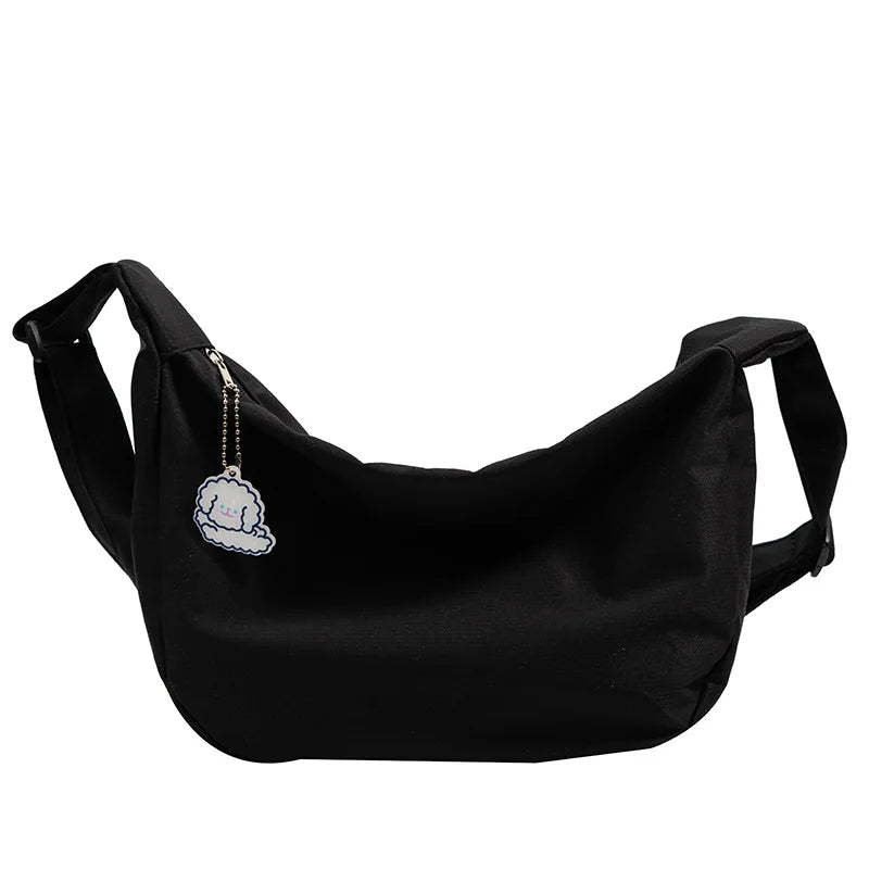 Spring Autum Shoulder Bags Women Solid Harajuku All-Match Handbags Large Capacit