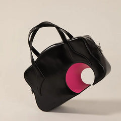 Spring Women Bag Euro-America Style PU Geometric Hollow Out Shoulder Bag Handbag