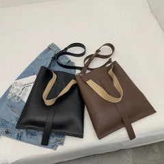Fashionable Shoulder Bags Women Multi-function Tote PU Leather