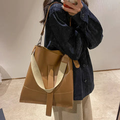 Fashionable Shoulder Bags Women Multi-function Tote PU Leather