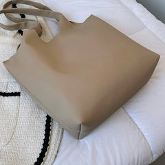 Fashionable Tote Women Shoulder Bags PU Leather Leisure Crossbody Big Space