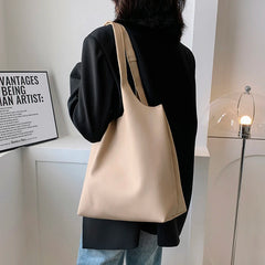 Fashionable Tote Women Shoulder Bags PU Leather Leisure Crossbody Big Space