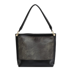 Fashionable Multi-function PU Leather Denim Shoulder Top Bag