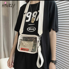 Summer Clear Women PVC Transparent Crossbody Bag Female Jelly Handbags