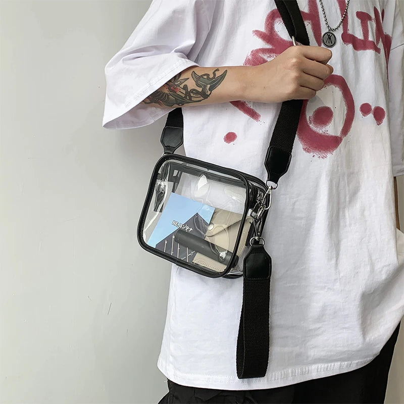 Summer Clear Women PVC Transparent Crossbody Bag Female Jelly Handbags