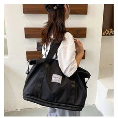 Women Sports Gym Bag Dry Wet Separation Duffle Bags Tote Bag E355