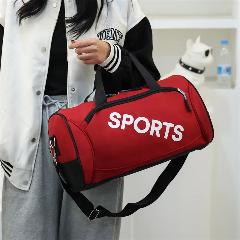 Travel Duffel Sport Women Bags With Compartment Dry Wet Separated Storage