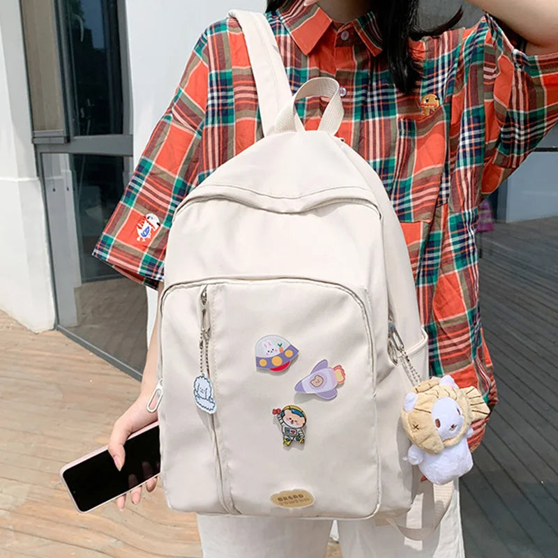 Women's Large Capacity Backpack Casual Schoolbags Laptop Knapsack