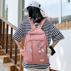 Women's Large Capacity Backpack Casual Schoolbags Laptop Knapsack