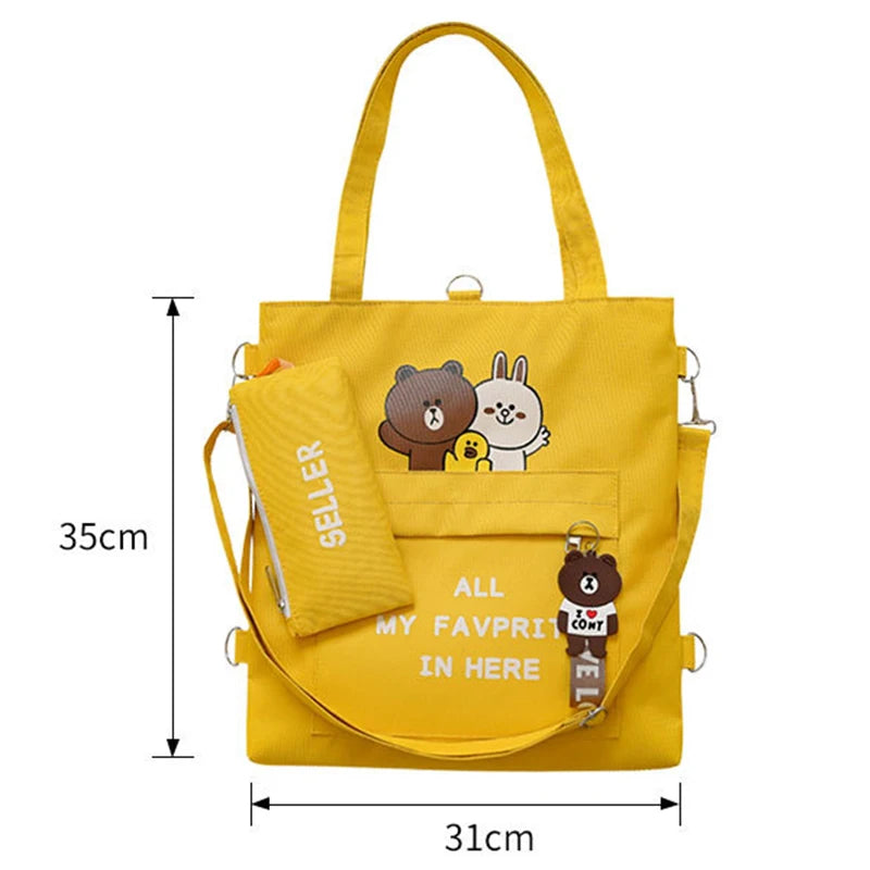 Ladies Handbags Print Oxford Cloth Shoulder Bags Large Capacity Women Messenger