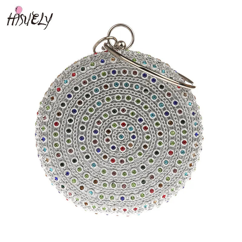 Vintage Diamonds Evening Bag Clutch Bride Bling Wedding Purse Handbag
