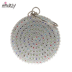 Vintage Diamonds Evening Bag Clutch Bride Bling Wedding Purse Handbag