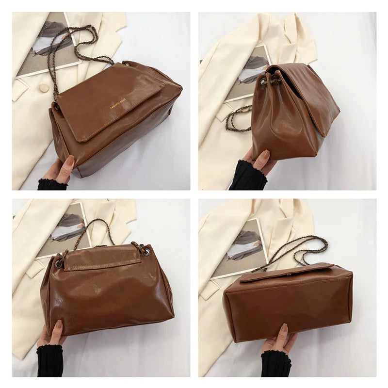 Vintage Shoulder Bag Large Capacity Crossbody Bags For Women