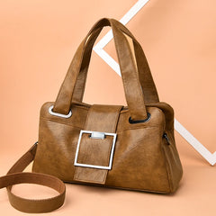 Vintage Women Leather Handbags Soft Leather Female Crossbody Shoulder Bags