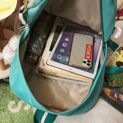 Waterproof Nylon Women Backpacks Multi-Pocket Female Rucksack